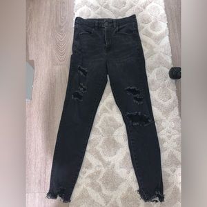 American Eagle black ripped jeans